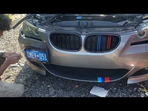 How to Remove BMW 5Series Front Bumper. BMW MSport Package Bumper... DIY