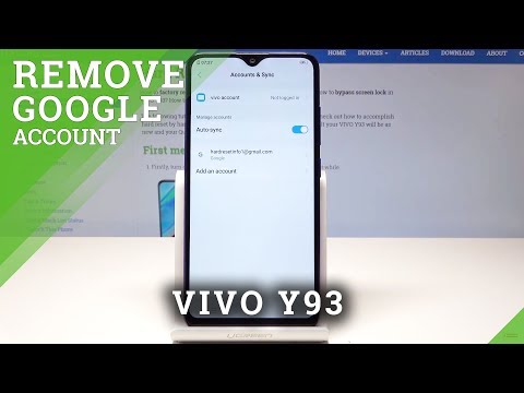 How to Delete Google User in VIVO Y93 - Remove Google Account