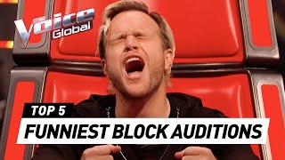 Download lagu MOST HILARIOUS BLOCK Auditions in The Voice 🚫 mp3