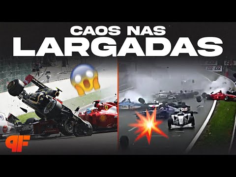 AS 12 LARGADAS MAIS CAÓTICAS DA HISTÓRIA DA F1 - Primeira Fila
