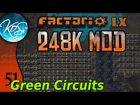Factorio 248k Mod 51 - GREEN CIRCUIT OUTPOST! - Tips & Tricks