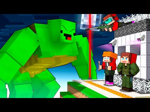 Mikey KINGKONG VS Security House - Maizen Minecraft Animation