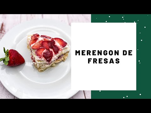 Merengón de Fresas (Strawberry stacked Pavlova)