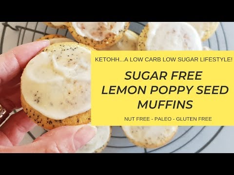 Sugar Free Lemon Poppy Seed Muffins | Ketohh | The Best Keto Lemon Poppy Seed Recipe