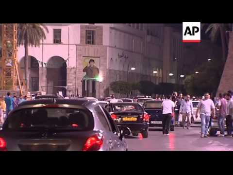 Tripoli residents out on the streets claim the capital is "normal"