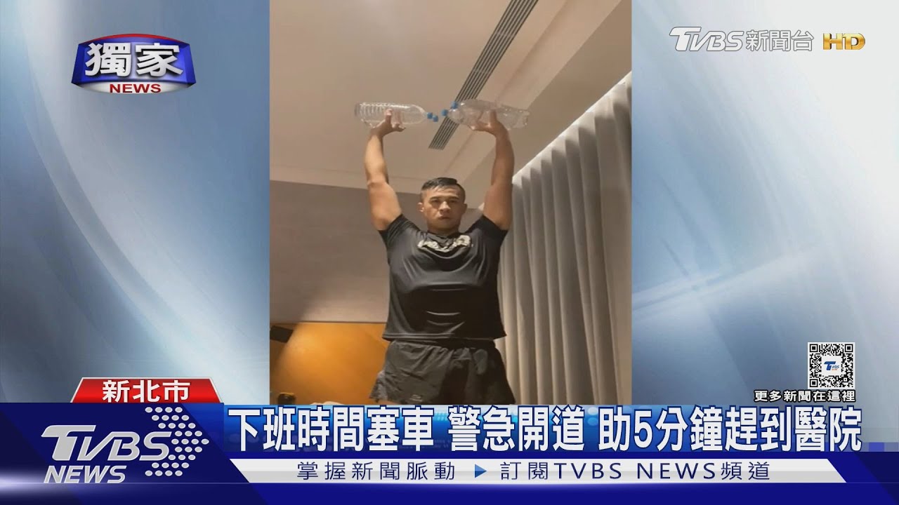獨/悚!新北男頭破血流、妻猛敲警車喊救命 健美警速助送醫