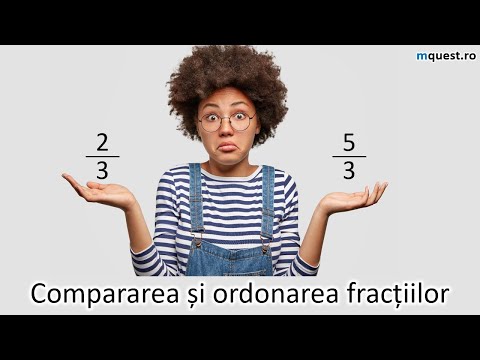 Compararea si ordonarea fractiilor, lectia 1, clasa a IV-a