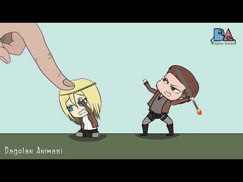 Chibi Titan VS Finger - Attack On Titan Animation