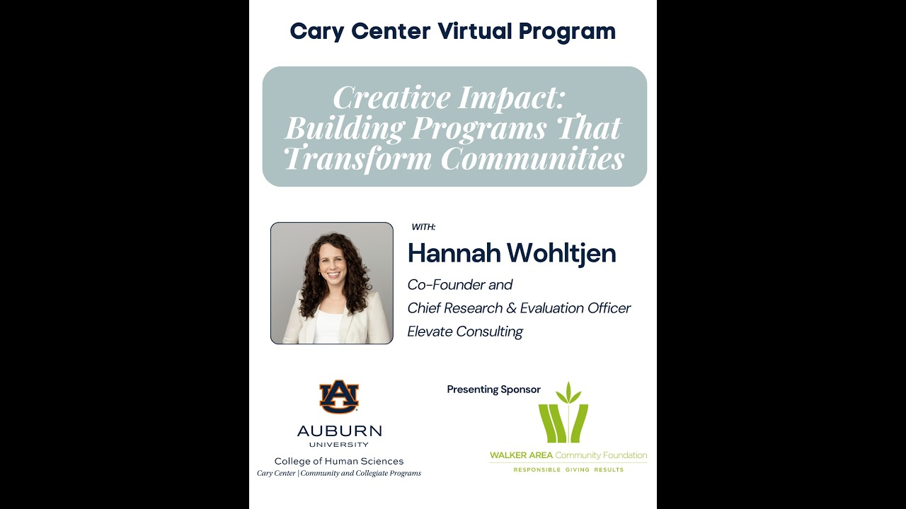 Creative Impact: Building Programs that Transform Communities