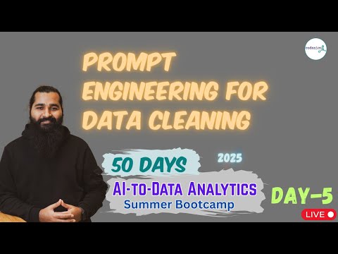 50 Days of AI Data Analytics Bootcamp 2025 Learn Data Excel Python AI EDA Day 1