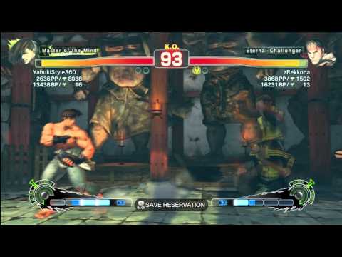 SSF4 AE2012: YabukiStyle360 (Yang) vs zRekkoha (Ryu)