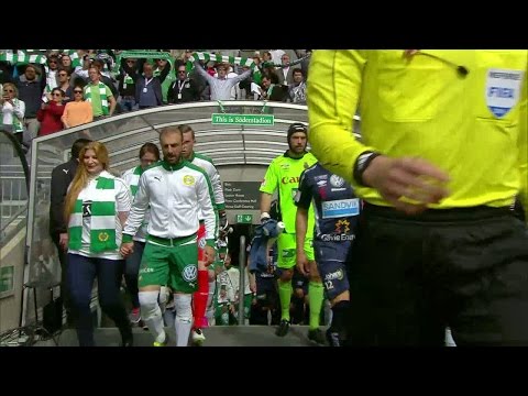 Hammarbys hyllning på mors dag - spelarnas mödrar gick in med spelarna - TV4 Sport