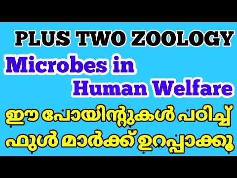 Microbes in human welfare | plustwo zoology | microbes in human welfare in Malayalam | +2 zoology |