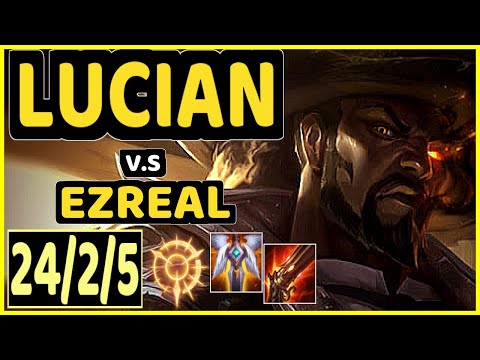 CHRISBERG (LUCIAN) vs EZREAL - PENTAKILL 24/2/5 KDA BOTTOM ADC CHALLENGER GAMEPLAY - EUW