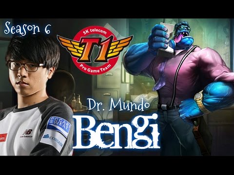 SKT T1 Bengi DR. MUNDO Jungle vs Lee Sin - Patch 5.24 KR | League of Legends