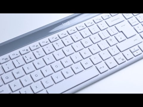 Logitech MK470 Slim Wireless Combo, belaidė klaviatūra ir pelė, Nordic išdėstymas, Balta video