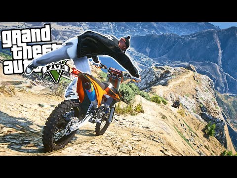 I'm JUMPING off CHILIAD in KTM! (with JIMMY?) GTA 5 Real Life MOD | (3) #31