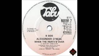 Alexander O&#39;Neal  -  When The Party&#39;s Over
