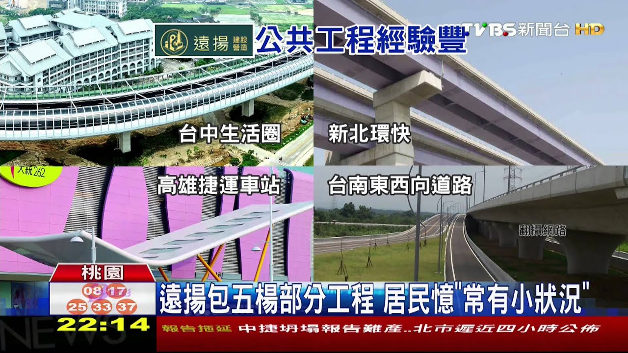 捷運鋼梁墜/五楊、新北環快皆「遠揚」 承包工程屢出包!