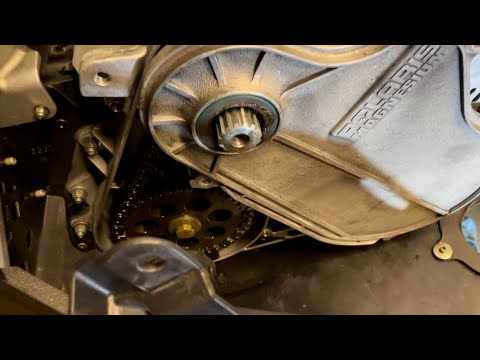 How to remove Polaris Axys chain case cover.