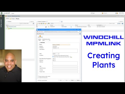 PTC Windchill MPMLink - Creating Plants