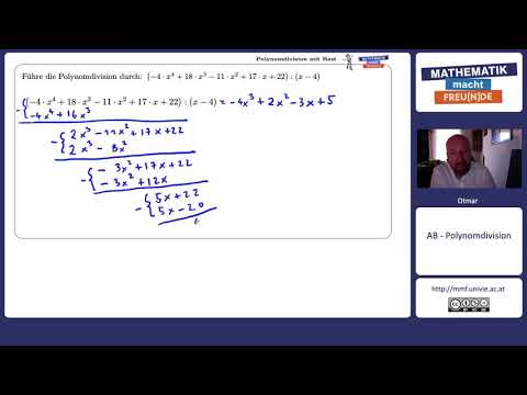 Polynomdivision mit Rest Übung