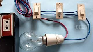 How to control one bulb with three switches in 3 ways