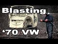 Classic VW BuGs Dustless Media Blasting 1970 Beetle Convertible Resto Project