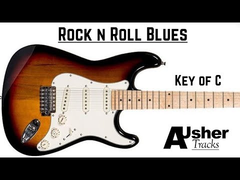 Fast Rock n Roll C Blues | Guitar Backing Track in C major