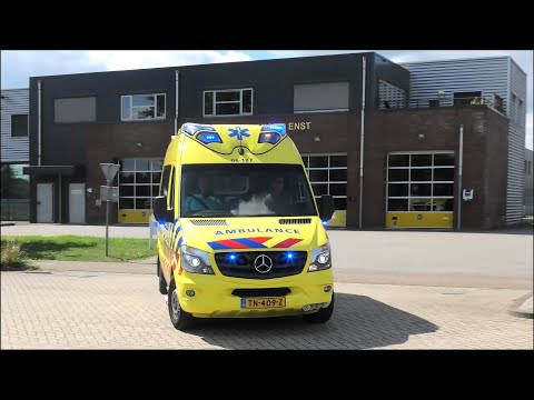 A1 Ambulance 06-187 vertrekt voor de laatste keer vanaf post Elburg door verhuizing van post