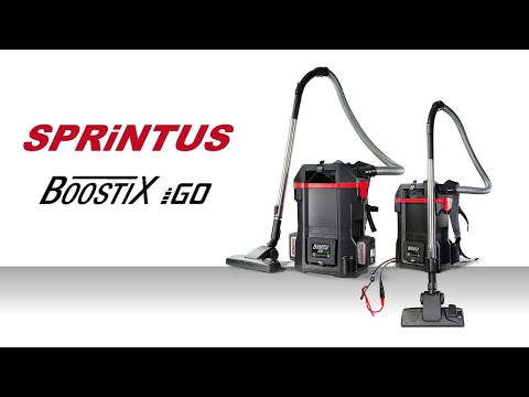 Ryggdammsugare Sprintus BoostiX iGO Zero Laddare + batteri ingår - Youtube manufacturer video 2
