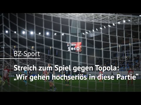Streich zum Spiel gegen Topola: "Wir gehen hochseriös in diese Partie“