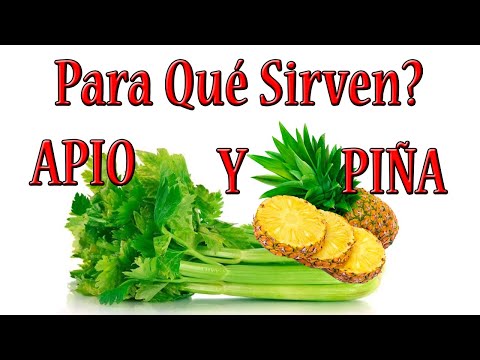 Apio ☘️ y Piña🍍 ¿Para Qué Sirve? Los Beneficios Del Apio y La Piña Que no sabias