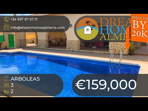 ###SOLD### REDUCED.....3 bed 2 bath villa with 10 x 5 pool ref -- 2835