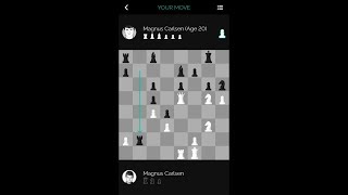 Magnus Carlsen vs. Himself at 20 on the Play Magnus Chess App
