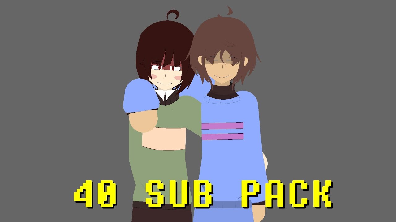 40 SUB PACK!!! TYSM (STICKNODES UNDERTALE PACK)