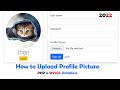 How to upload profile images to users using PHP - PHP tutorial