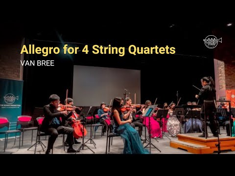 VAN BREE Allegro for 4 String Quartets · The Rondo Production