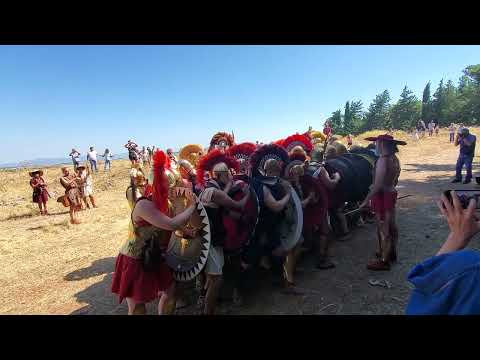 Hoplite Warfare - Othismos Experiment - 2500th Anniversary of the Battle of Plataea Reenactment 2022