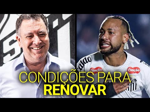 Veja o que o Santos vai AVALIAR para RENOVAR com Neymar