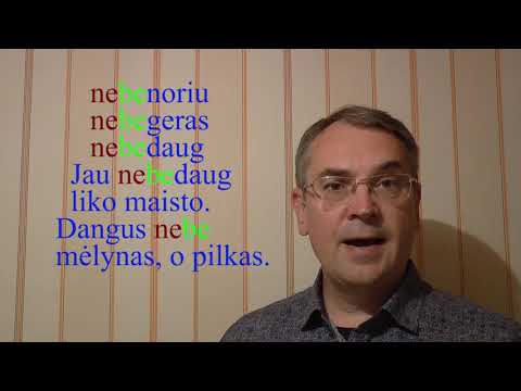 LITHUANIAN LESSON 143 - WITHOUT, ANYMORE - Be, nebe