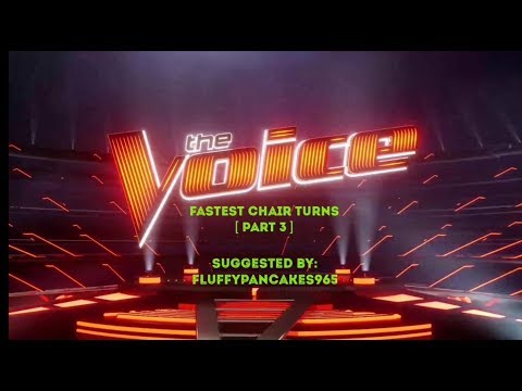 FASTEST CHAIR TURN AUDITIONS IN THE VOICE [ PART 3 ] | THE VOICE MASTERPIECE Video
