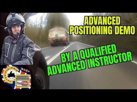 Motorcycle riding tips: Advanced positioning demo with commentary