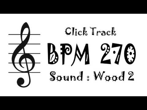 【BPM 270】Wood 2 - Click Track Metronome