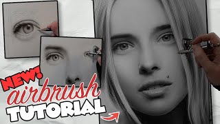 NEW PAINTING tutorial!! | Monochromatic Airbrush Portraits