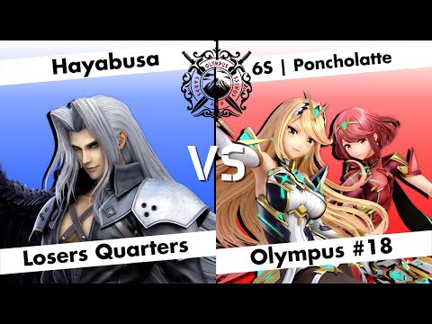 Hayabusa (Sephiroth, Mega Man) vs 6S | Poncholatte (Pyra/Mythra, Fox) - LQF - Olympus Harlingen #18