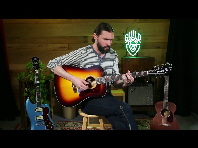 Guild USA D-40 Traditional Acoustic Guitar Demo
