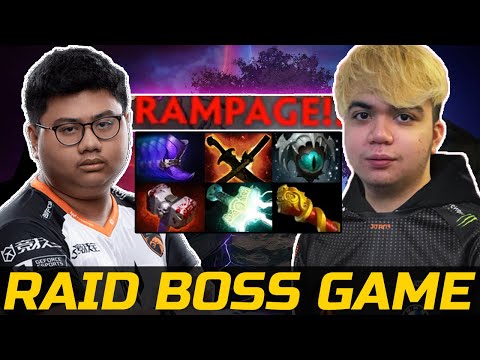 RAID BOSS RAMPAGE GAME - RAVEN VS ARMEL DOTA 2