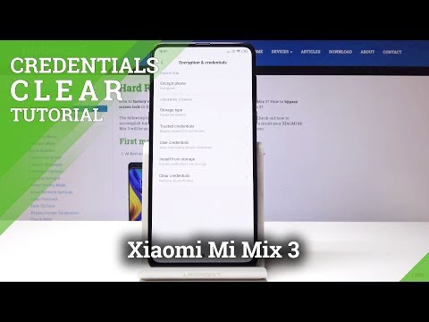 How to Clear Credentials in Xiaomi Mi Mix 3 - Erase All Certificates