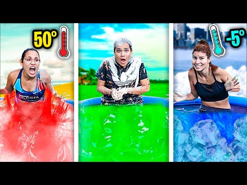 PISCINA COLORIDA DE SLIME, O ÚLTIMO A SAIR VENCE - JULIANA BALTAR